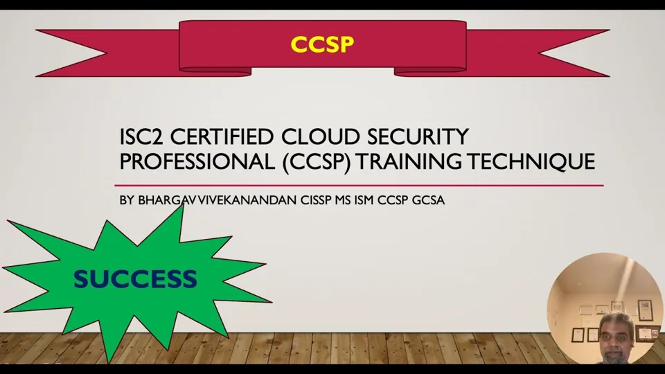 Title card for a video about preparing for the CCSP exam